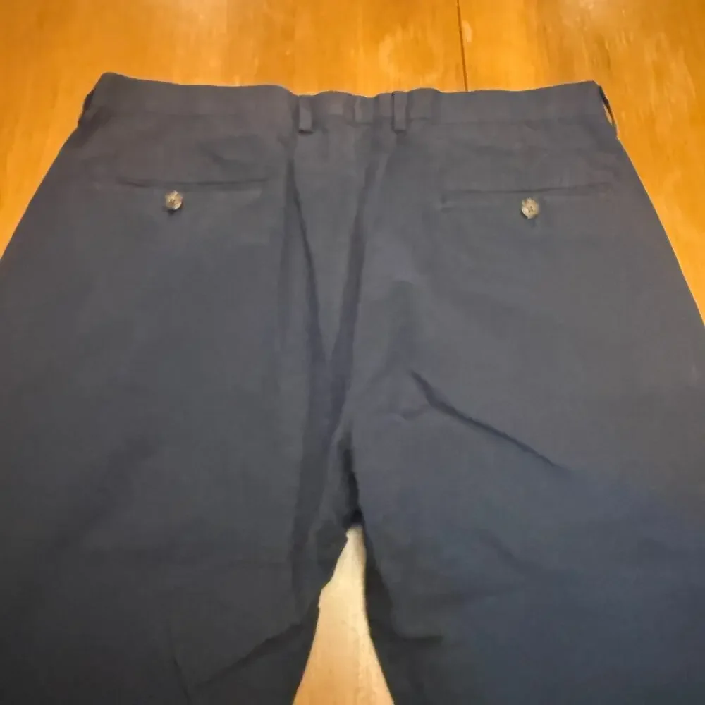 J. Crew Ludlow Slim Fit pants Navy 33X30 Baird McNutt Irish Linen old money